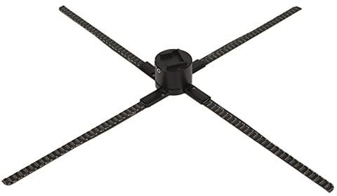 3D-Hologramm-Lüfter, 80 cm Großer Holografischer LED-Projektor, mit 2500 X 968 Auflösung, 968 LEDs, Unterstützt WiFi-App-Steuerung, fürIOS (EU-Stecker)