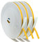 shinfly 15M Joint Fenêtre Isolation, 6mm (L) x 3mm (H) Joint Porte d'Entrée Mousse Adhésif, Anti-froid Antichoc Isolante Thermique Phonique, Preuve de Collision (Blanc, 5M X 3 Rouleaux)