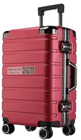 ASHSDI Koffer Reisekoffer Trolley Hartschalenkoffer, Aufgegebenes Gepäck, Koffer Mit Spinnerrädern, Handgepäck Für Damen Und Herren Boardcase Handgepäck (Color : D, Size : 24)