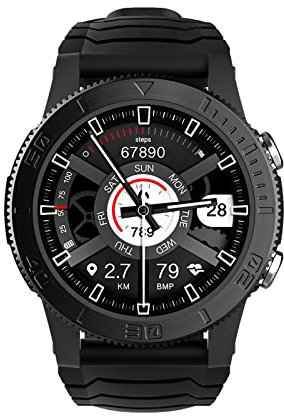 Kmccd - Reloj inteligente deportivo con más de 120 temperaturas deportivas para estrés, posición GPS, función de fondo, prueba de extérieure Montre Longue, Veille, reloj inteligente deportivo OSQ22