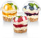 TOFLEN 50 Pack 8 oz Plastic Dessert Cups with Dome Lids, Clear Disposable Yogurt Parfait Cups with Lids, Individual Party Serving Snack Cups for Fruit Dessert Cake Pudding