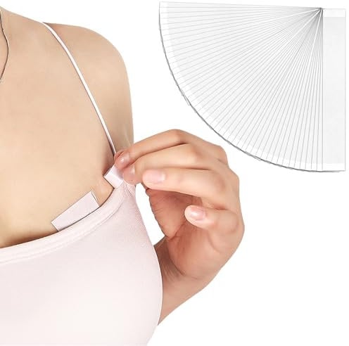 Abeillo 60 Stück Fashion Tape Doppelseitig, Doppelseitige Body Tape, Klebeband Kleidung, Körperschonendes, Transparentes Körperklebeband BH Tape für Kleidungsklebeband für Kleider, Hosen