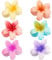 Flower Hair Clip, Women's Hair Clips Large Hair Clips Flower Clip Non-Slip Flower Hair Clips Hair Claws For Women, Girls, Hair Styling Accessories(Pack Of 6)