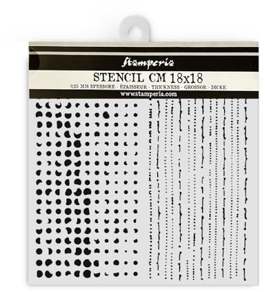Stamperia - Thick Stencils for Scrapbooks, Albums, Cards, Bullet Journals, and More, Double Texture, Flexible Material, Easy to Clean, Perfect for Hobbies, Crafts, and Gifting (The Nutcracker)