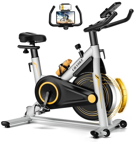 Cyclette da Casa con App, Cyclette Professionale Magnetica con Schermo LCD, Ultra Silenziosa 5DB, Sedili Comodi e Traspiranti, Aerobico Domestico, Supporto fino a 160KG Cyclette Per Casa