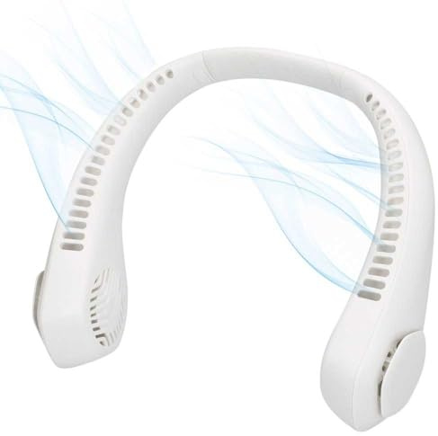 AKTIVE Nackenventilator, 22,5 x 20,5 cm, 3 Luftmodi, 2-6 Stunden Laufzeit, USB-Ladegerät inklusive, ABS- und Silikonmaterial, Nackenluft, Ventilatoren (61589)
