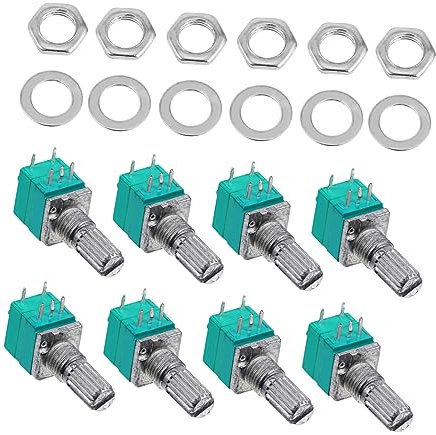 HEMOTON 10stücke Ohm Potentiometer Mit Achse Und Schalter Single-turn Audio-drehwiderstand Langlebig Installieren Geeignet Für Lautstärkeregelung Und Elektronikgeräte