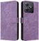 XINNI Cover per Oscal Flat 2/Blackview Wave 8 (8C) Custodia, RFID Protection Flip Magnetica Pelle PU/TPU Portafoglio, Viola