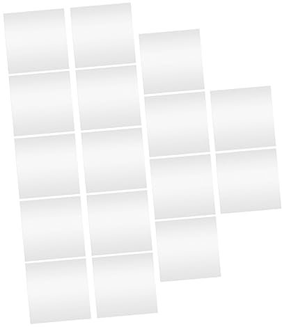 DOITOOL 16piezas Espejo De Pared Autoadhesivo Pegatinas Espejo Baño Decoración Moderna