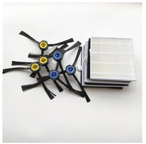 Brosse Latérale For Robot, Préfiltre HEPA, Compatible Avec AMIBOT, Animal XL H2O Connect, ILIFE Et V8s. Pièces Et Accessoires For Aspirateur Robot(Set 4)