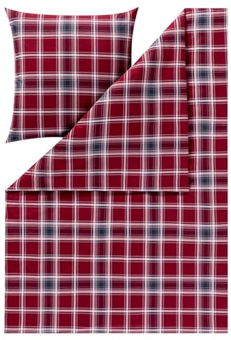 ESTELLA Kuschelflanell Bettwäsche Quirin rot