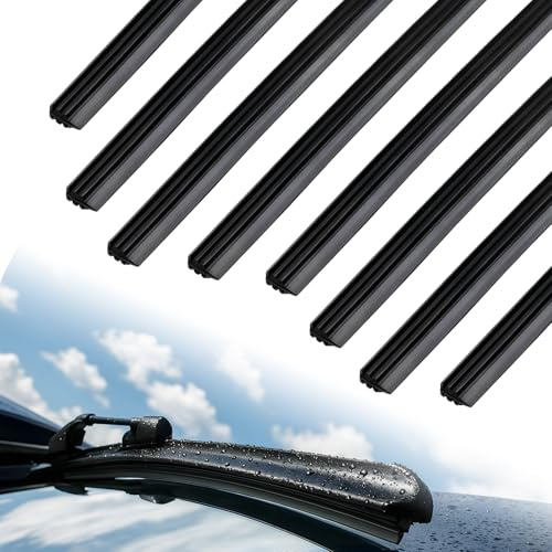 8 Stück Scheibenwischer Gummi 80cm,Wischergummi Auto,Scheibenwischergummi | Schwarz Scheibenwischern Gummi Ersatz,Universal Wischergummi Scheibenwischerblätter für Auto Pkw Transporter Lkw