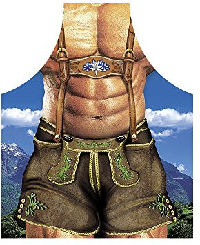 Alpenmacho Grillschürze Macho Küchenschürze Itati Kochschürze