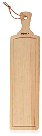 Boska Servierbrett Amigo M/für Pizza, Käse oder Tapas/Zeitloses Design/Holz / 35,6 cm/Braun