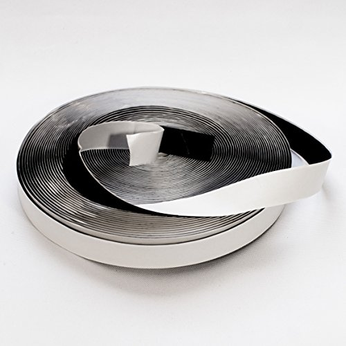 1buy3-25m Flauschband selbstklebend 25mm Schwarz