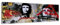 Visario 120 x 40 cm Bild auf Leinwand abstrakt Che Guevara 5707-SCT deutsche Marke und Lager - Die Bilder/das Wandbild/der Kunstdruck ist fertig gerahmt