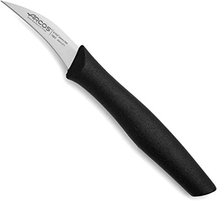 Arcos Serie Nova - Cuchillo Mondador - Hoja de Acero Inoxidable de 60 mm - Mango de Polipropileno Color Negro