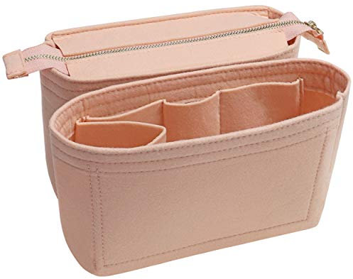 Soyizom Filztasche Organize Insert Bag in Tasche für Einkaufstasche Mit 2 Packungen Fit in Neonoe und andere Bucket Bags-Pink