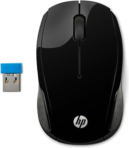 Souris sans Fil HP 220 Noire Résolution capteur 1300 dpi Connexion 2,4 Ghz 3 Boutons 3FV66AA
