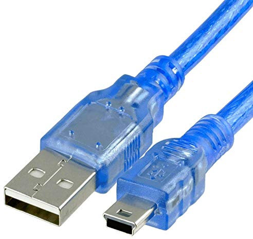 AZDelivery Cable Mini USB Azul Compatible con Arduino y Nano V3.0 con E-Book Incluido!