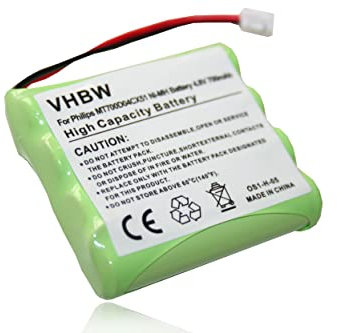 vhbw Akku kompatibel mit Philips SBC-EB4880 A1507, SBC-EB4870 A1507 Babyphone Babytalker (700 mAh, 4,8 V, NiMH)