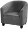 ele ELEOPTION Sesselschoner Bedruckte Sesselüberwurf Stretch Sesselhusse Abnehmbar Waschbar Cocktailsessel Hussen Couch Überwurf Sesselbezug für Cafe Stuhl Sessel (Grau)