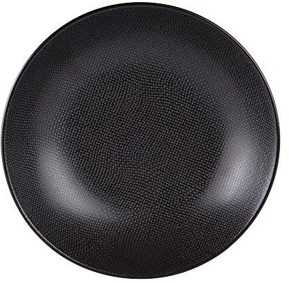Table Passion - Grande assiette creuse Vesuvio noir 25 cm (lot de 6)
