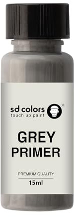 SD COLORS TOUCH UP 15ML GREY PRIMER FOR CAR BRUSH SCRATCH CHIP REPAIR FIX