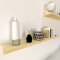 Henor Wandregal Holzwandregal 100 x 15 x 3 cm. horizontal verstellbar. Vertikal und Neigung. Bis 30 kg. Kiefernholz Natur