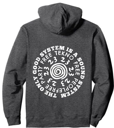 Free Tekno Only Good System is a Soundsystem Pullover Hoodie