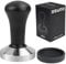 Ezebesta 58mm Kaffee Tamper Schwarz Aluminium Griff und 304 Edelstahl Base Espresso Barista Stempel Fuer Siebträger Kaffeemaschine Zubehör