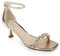 Jewel Badgley Mischka Women's Angel Sassy Kitten Heel Heeled Sandal, Rose Gold, 6.5 UK