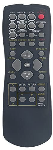 Neu RAV22 Ersatz Fernbedienung -RAV22 WG70720 AV Receiver ErsatzFernbedienung passt für Yamaha RAV22 WG70720 RAV22-WG70720 RX-V357 RX-V359 RX-V350 RXV350 RXV359 RXV357 HTR5930 HTR5940 RemoteController