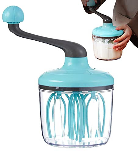 LANGYA Batidor Manual,Batidor Huevos para Uso doméstico | Batidor Huevos Manual Batidor Crema Huevo con manivela Suministro Cocina para Hornear