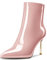Saekcted Donna Spillo Alto High Tacco Heel a Punta Stivaletti Slip-on Cerniera Feste Cute Classico Stivali Rosa 37 EU