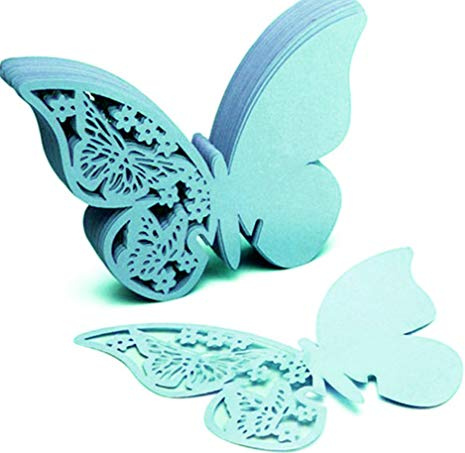 100 pezzi di segnaposto a forma di farfalla, per nome, per bicchieri, per decorazione da tavolo, per matrimoni, feste, decorazioni per la casa, segnaposto a forma di farfalla con incisione laser