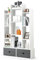 COSTWAY Tree Bookshelf, 7/12-Tier Wooden Bookcase Storage Shelving Unit with Folding Drawer, Freestanding Magazine Book Display Rack for Home Office Living Room (White with 2 Drawers, 12-Tier)