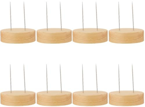 SEWACC 8 STK Vitrine Unterstützung Für Puppenfiguren Puppenhalter Schaugestelle Für Puppen Handgefertigter Stützständer Für Puppen Puppenständer Spielzeug Beweglich Hölzern Standfuß