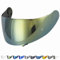 Everalo Kompatibel mit Shoei GT air 2 Visier - Gt Air - Neotec - Opticson - Cns1 - Helmvisier Pinlock Ready - Anti-Kratzer und Anti-Beschlag (Gold)
