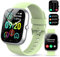 Smartwatch Damen Herren mit Telefonfunktion 1,91Voll Touch Smart watch mit 100Sportmodi,IP68 Wasserdicht Sportuhr, Fitnessuhr mit Puls-Schlaf-Monitor Schrittzähler, Uhr für Android iOS(hellgrün)