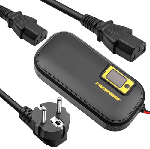 Chargeur Batterie 58.8V Chargeur Trottinette 10A pour Vélo Électrique Chargeur Intelligent réglable pour 14 Series 14S 48V-52V 50V 51.8V Lithium Batterie. (C13 Contact de Protection mâle)