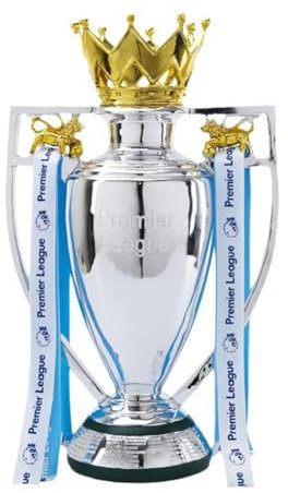 TIANXIE Trophée De Championnat Premier Trophées De La Coupe Barclays De Football Résine Trophée De La Ligue Répliques Foot Clubs Cadeaux d'anniversaire pour Les Fans Le Foot Collection Souvenirs,16cm