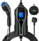 ENERHUB Electric Car Charger Type 2 to 3 Pin Plug, EV Charging Cable with LED Indicators, 6-13A, Delay Timer, 3 pin ev charger 3.3kW Max, Large OLED Display, IP67 Waterproof with Carry Bag-6M