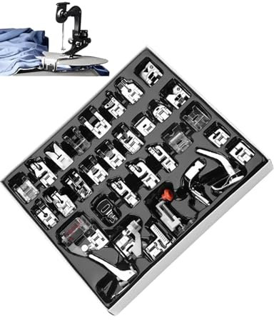 Pied de Biche Machine a Coudre, 32PCS en Métal Pieds-De-Biche pour Machine à Coudre pour Machines à Coudre Domestiques