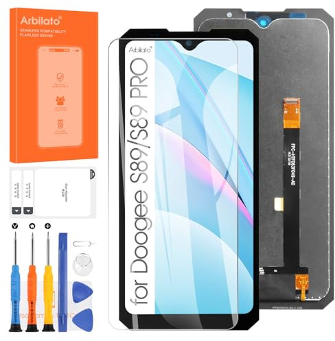 Arbilato Display LCD per Doogee S89 / S89 Pro 6.3 - Schermo LCD Digitalizzatore Touch Vetro Pannello Assemblaggio Sostituzione Kit di Riparazione