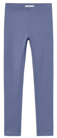 Name IT Mädchen Nkfdavina Solid SWE Legging Bru N Noos, Blue Ice, 134