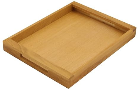 PEEWIT Serviertablett Holztablett Kellnergergerichte Bettschale 45x35 Eiche