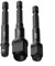 Oniissy Chrome Vanadium Steel 2 in 1 Socket Adapter for Impact Driver, Magnetic Bit Holder for Secure Grip and Easy Use(3pcs)