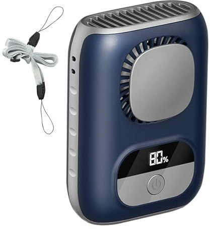 Genérico Ventilador Mini | Ventilador Tipo Cinturón,Dispositivo Personal De Enfriamiento Portátil Para Trabajo En Obra Casa Acampada En La Cocina Mujeres Hombres Y Exteriores