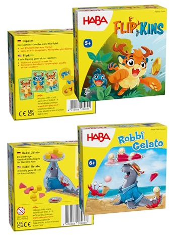 HABA Unisex Spielesammlung 2-Pack Flipkins & Robbi Gelato - Mehrfarbig - Größe One Size